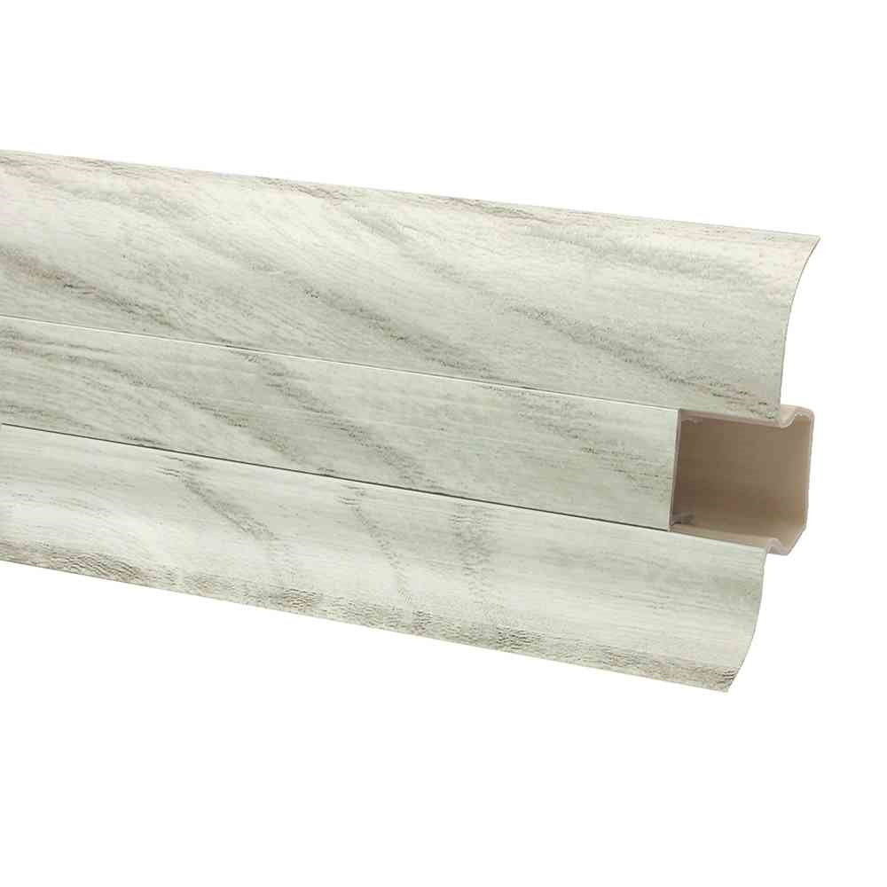 Пластиковий плінтус Premium Decor В'яз срібний 312m